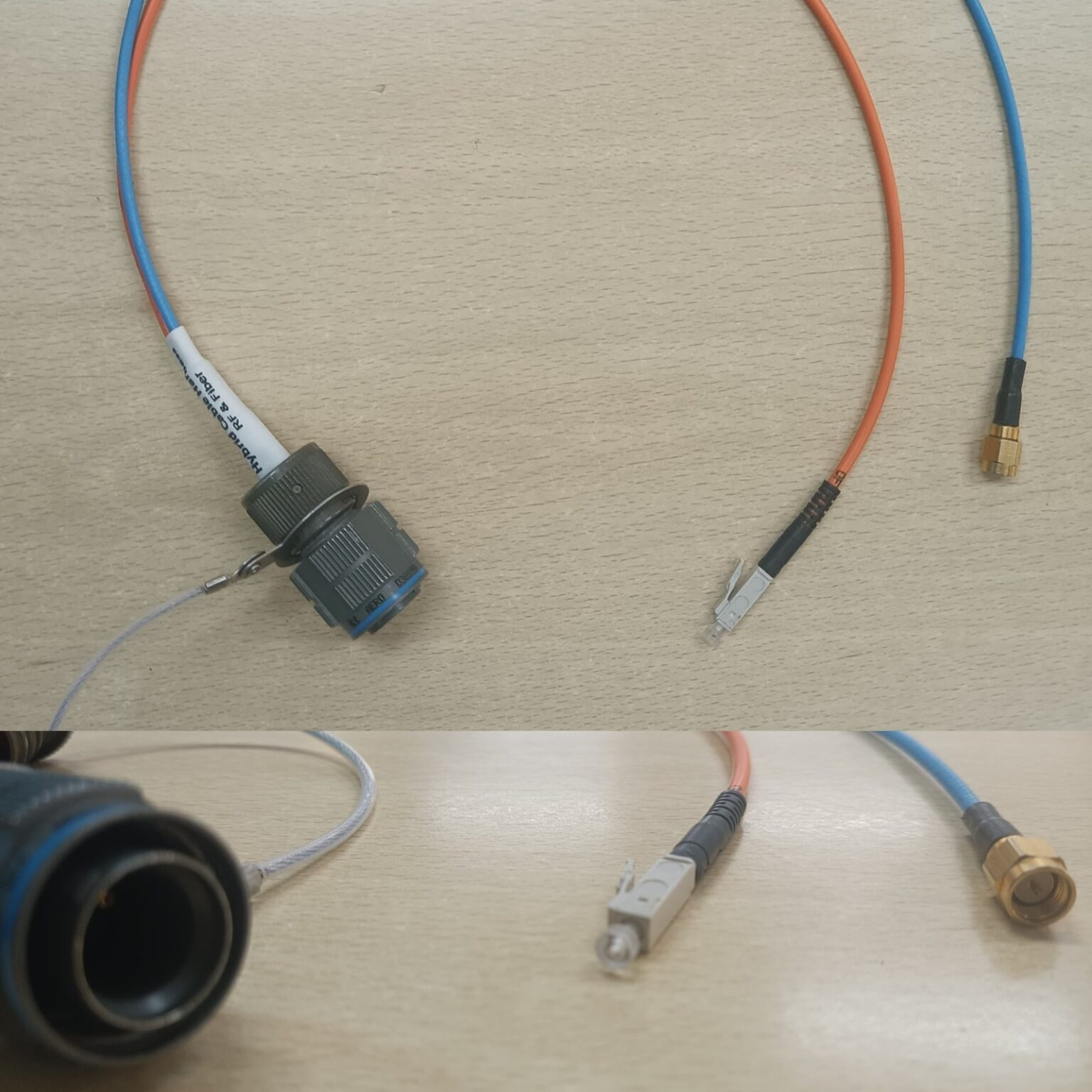 NKRF fiber-optic cable harness